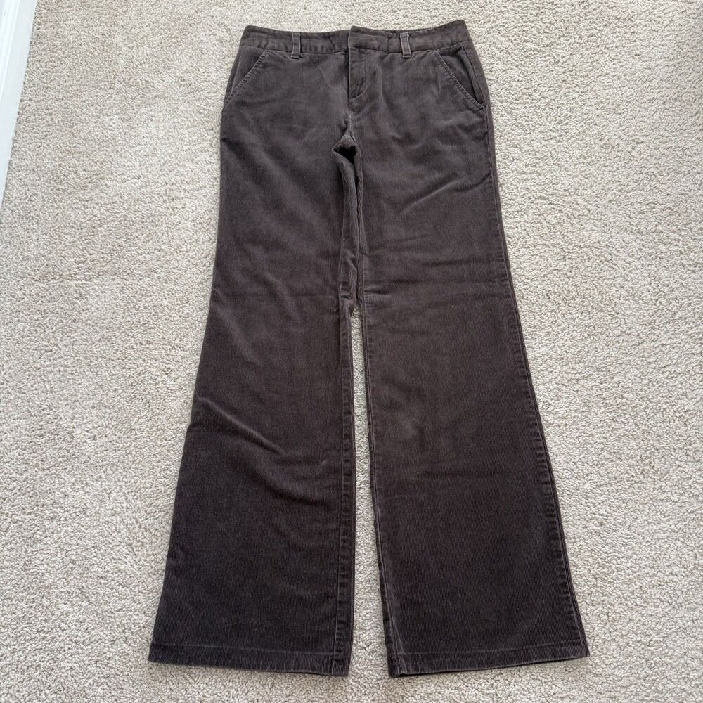Old Navy Y2K Vintage Brown Corduroy Stretch Bootcut Flare Pants Grunge Sz 6